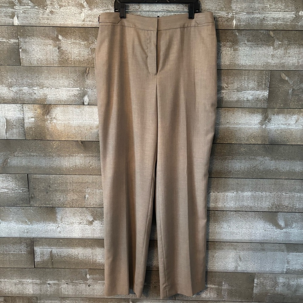J. Crew Mario Bellucci Women’s Dress Trousers in Light Brown. Italian Wool. - Picture 8 of 11
